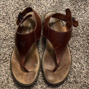 Timberland Brown Leather Sandals